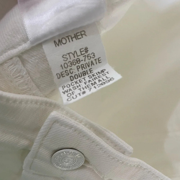 MOTHER The Private Double Pocket Skimp Jeans Straight Leg Cargo - Size 34 - NWT - Picture 15 of 15